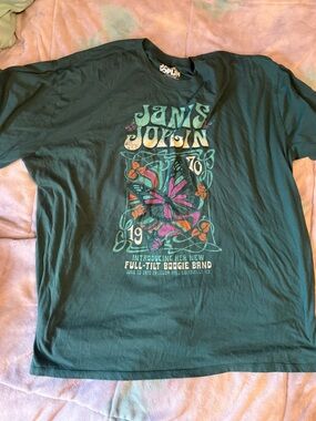 torrid Teal Graphic Janis Joplin Band Tee
